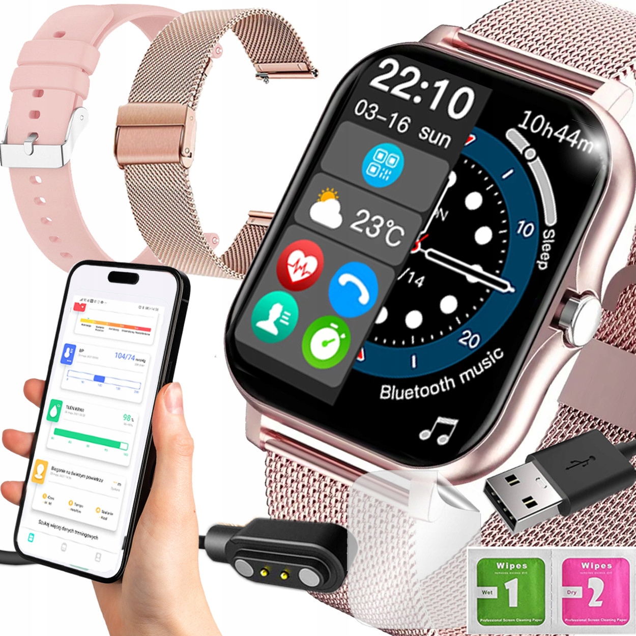 Zlaté smart hodinky Smart-Trend